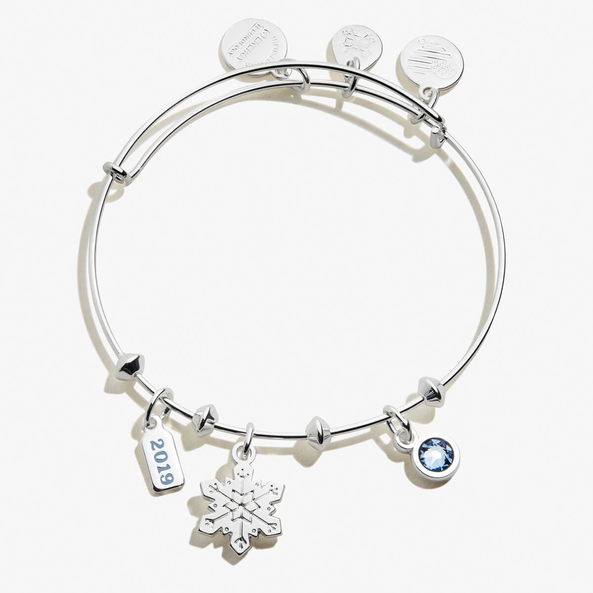 2019-Snowflake-Trio-Charm-Bangle-Silver-Front-A19BLKF01SS.jpg