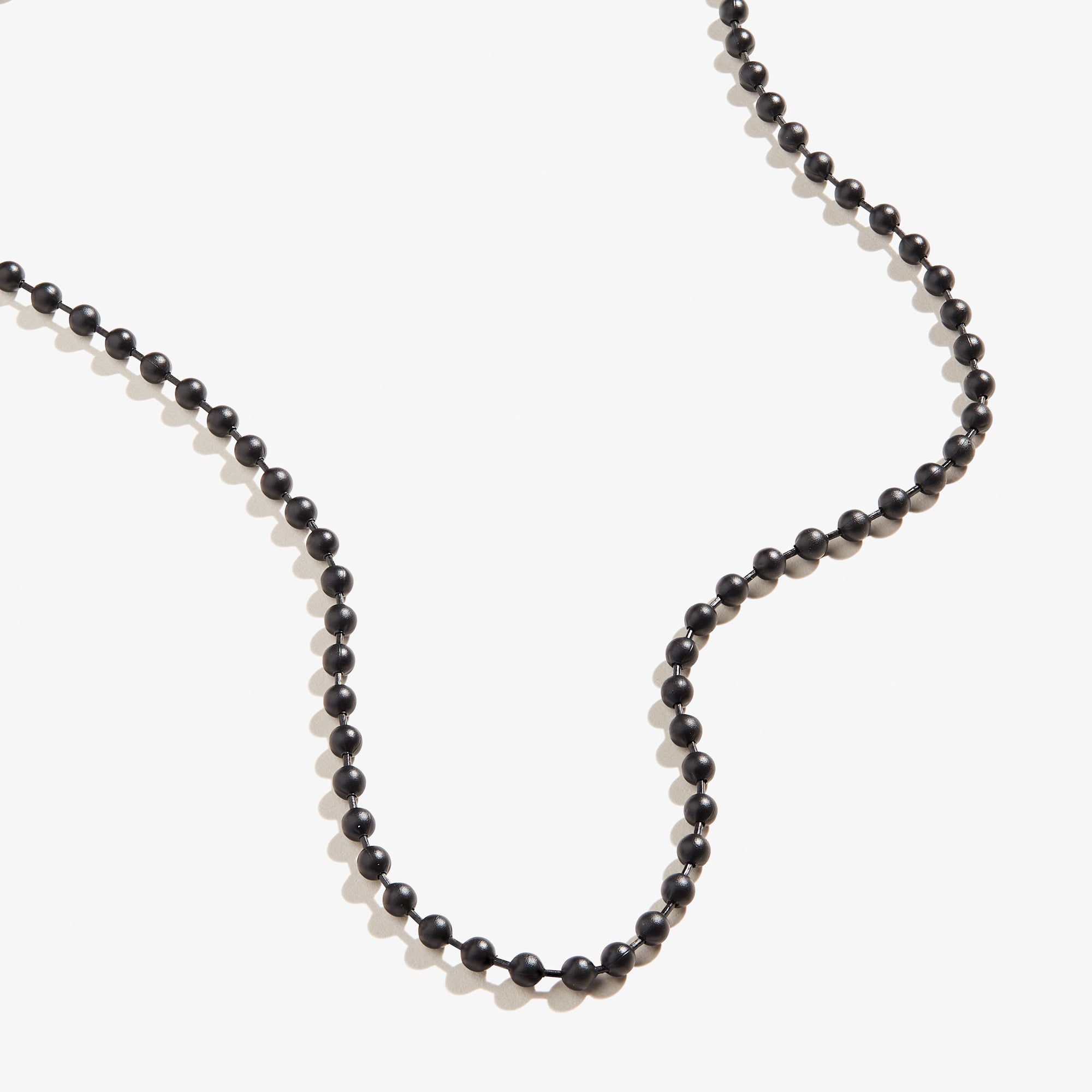Black Ball Chain Necklace