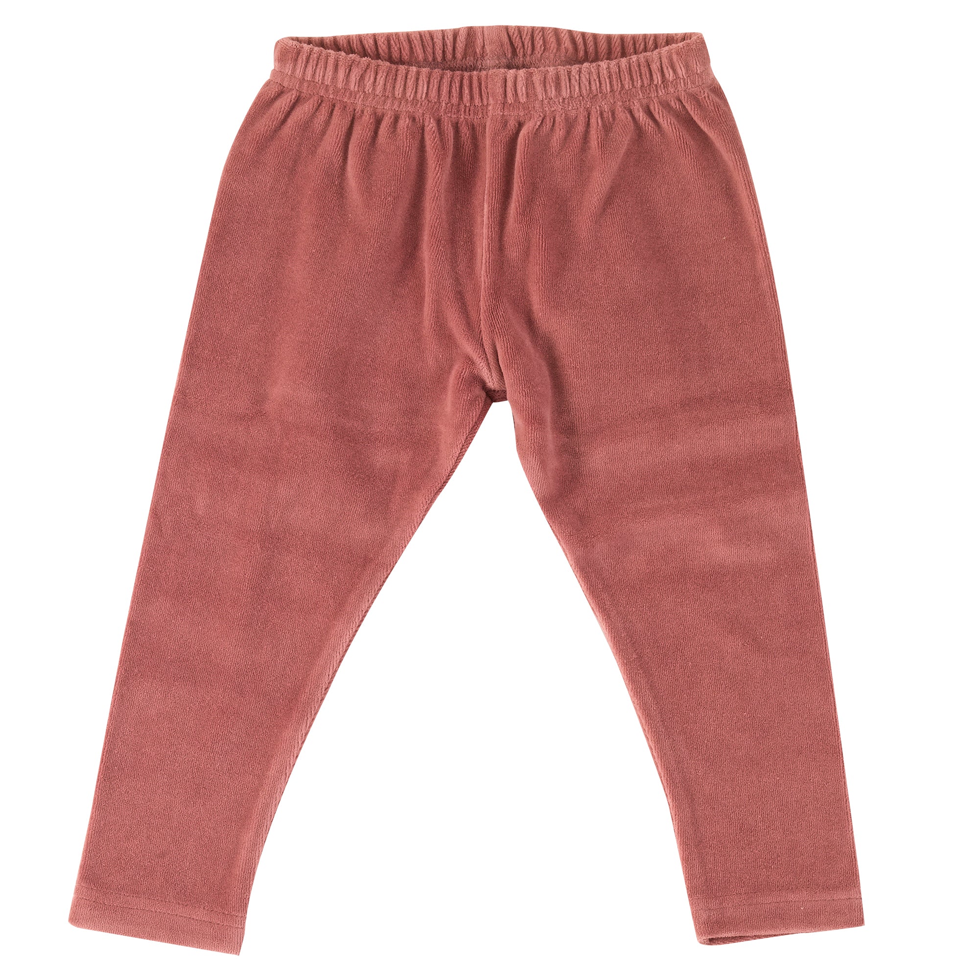 Velour leggings- rose: Size 3-6M