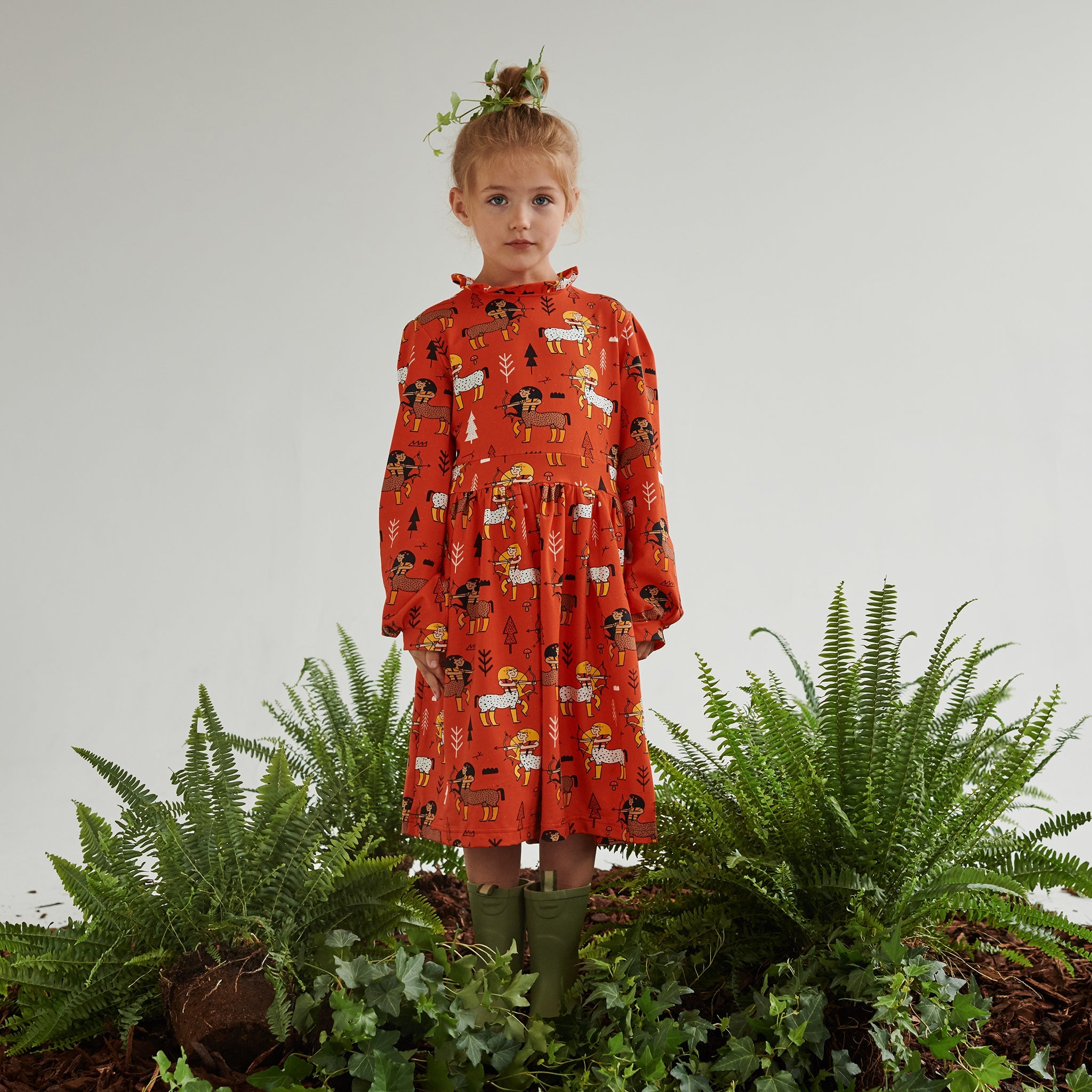 Dress- tomato enchanted forest