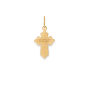 Floral Cross Charm, Small