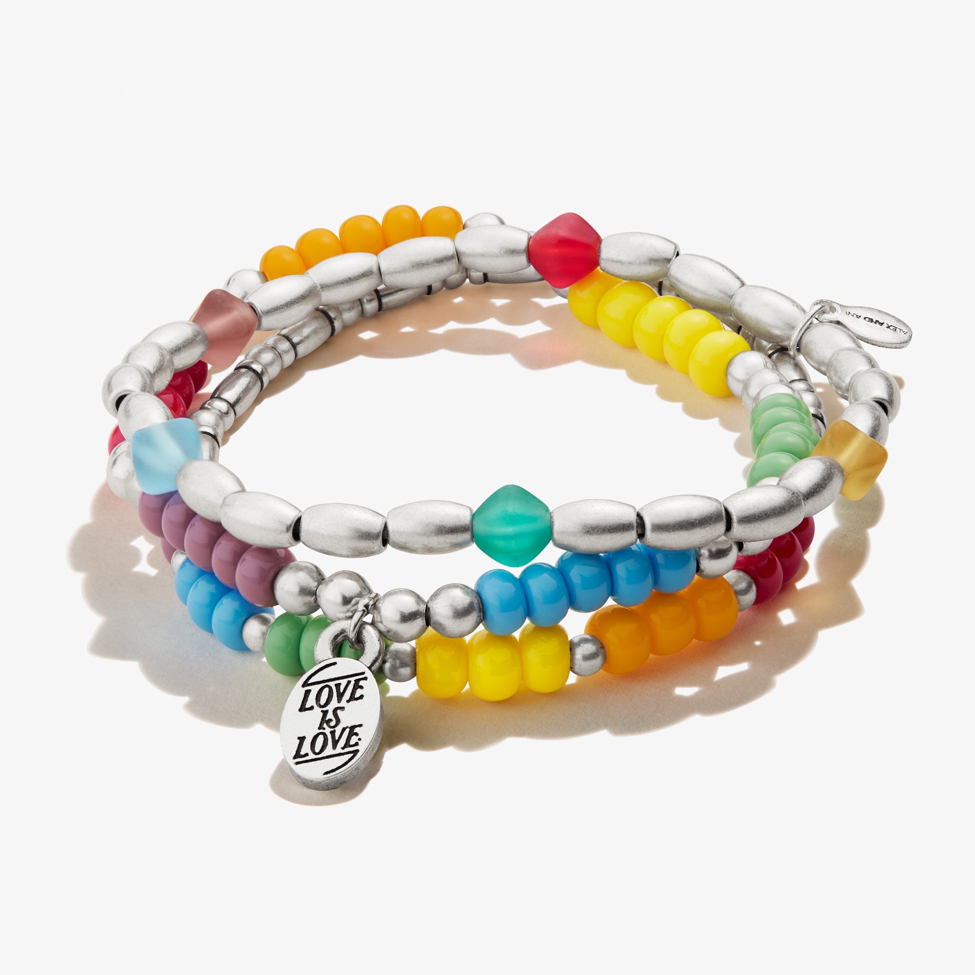'Love is Love' Stretch Bracelet, Set of 3