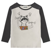 Racoon workout t-shirt: Size 2Y