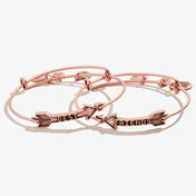 Best Friends Arrow Charm Bangle Set of 2