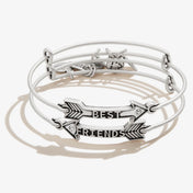 Best Friends Arrow Charm Bangle Set of 2
