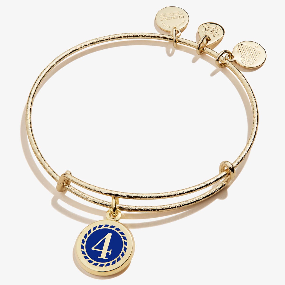 Number 4 Charm Bangle | Precise, Trust, and Grounded