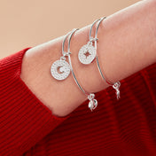 Best Friends Moon + Star Charm Bangle, Set of 2