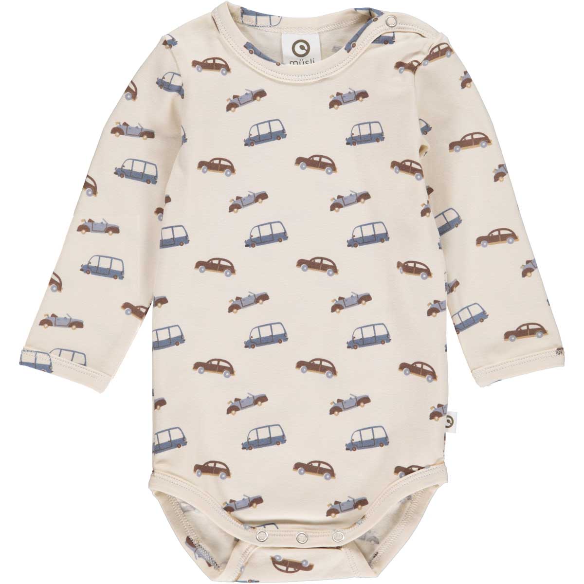 Long sleeve bodysuit- car print