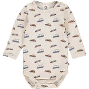 Long sleeve bodysuit- car print