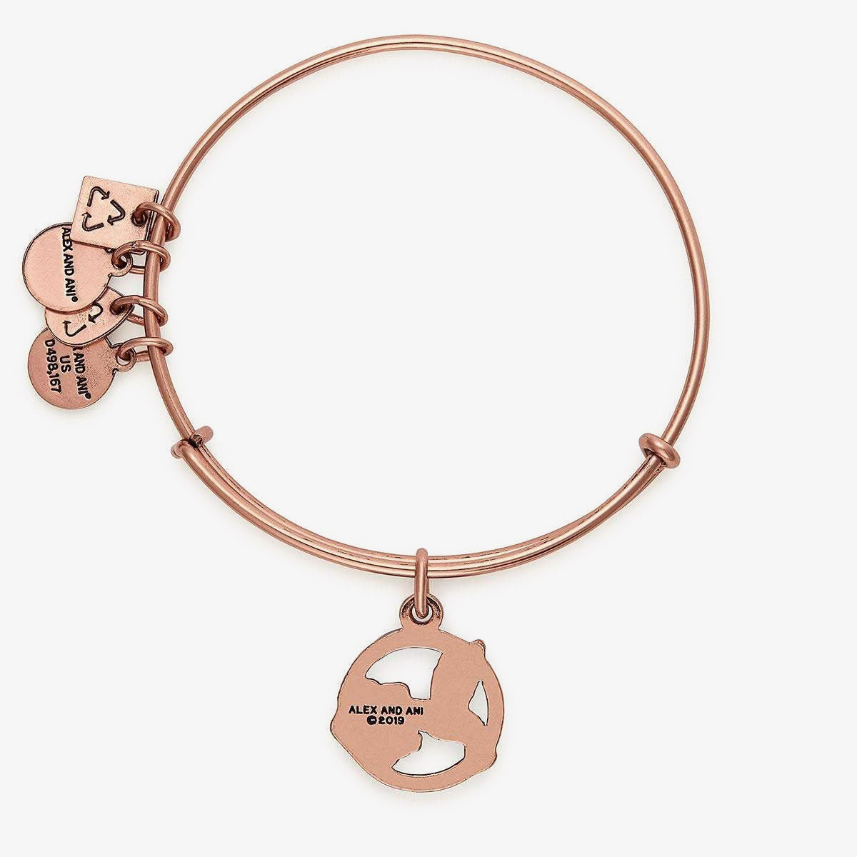 Hummingbird Charm Bangle Bracelet