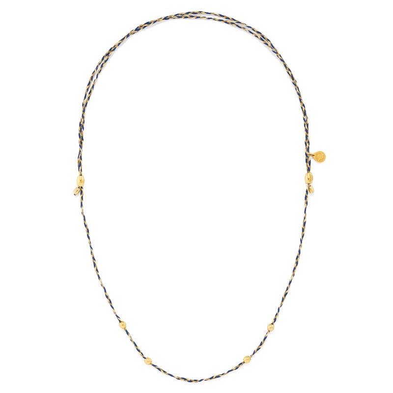 Blue Precious Threads Necklace