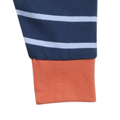 2-pack dinosaur/stripe pants: Size 3-6M