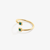 May Birthstone Emerald Ring Wrap
