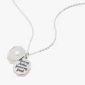 'First My Mother, Forever My Friend' Slider Charm Necklace