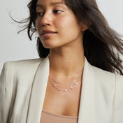 Hearts Chain Necklace, Adjustable