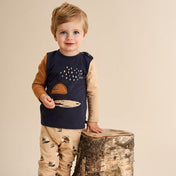 Baby pants- helicopter print
