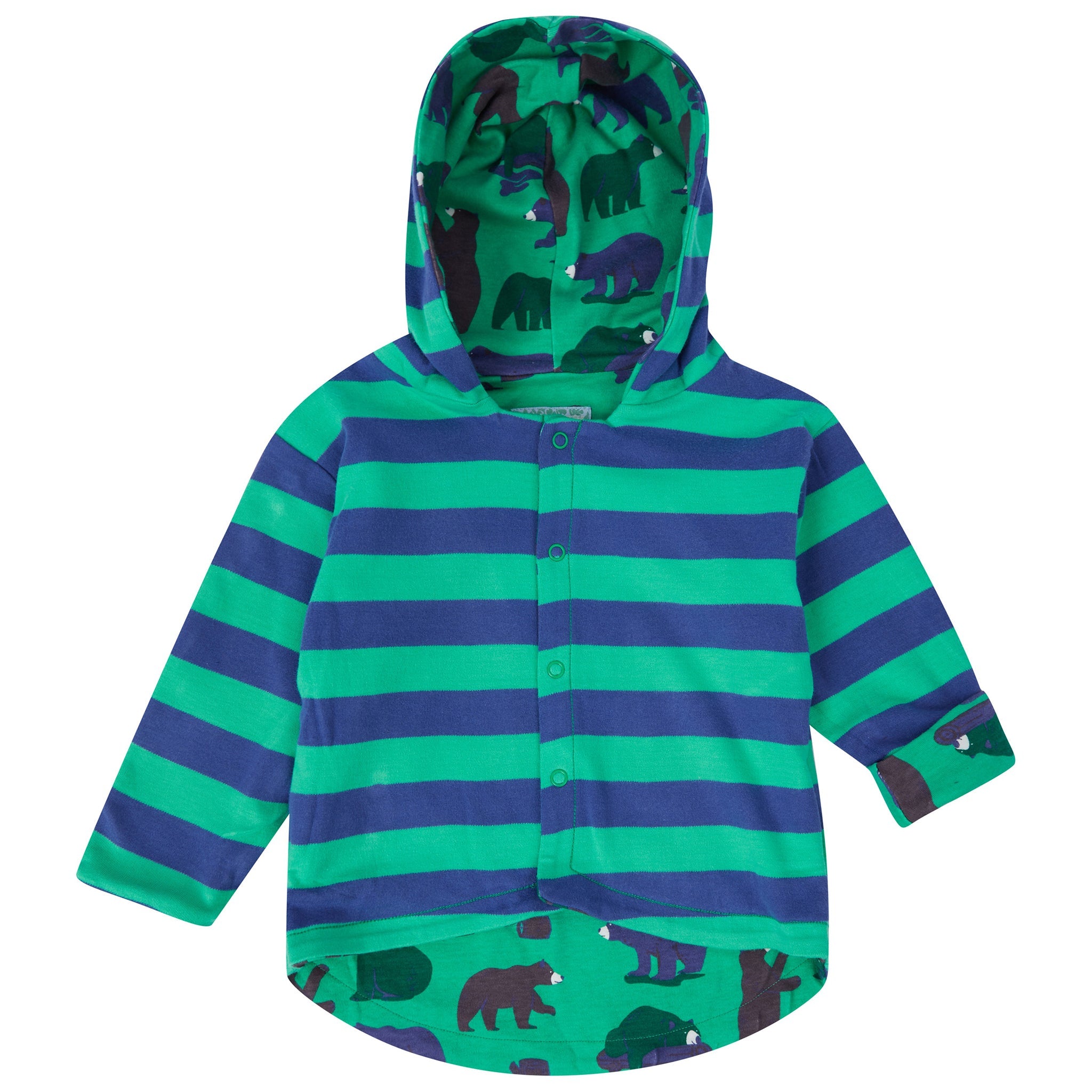 Reversible jacket- mountain bear: Size 6-12M