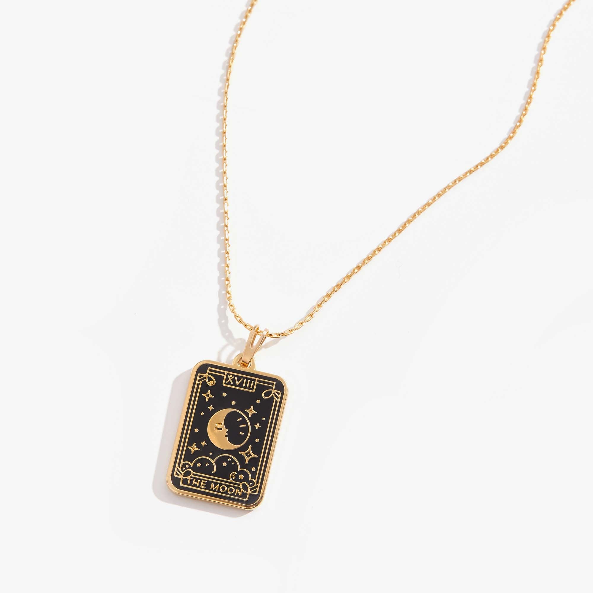 Moon Tarot Charm Necklace