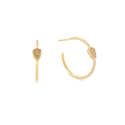 Calavera Hoop Earrings