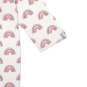 Rainbow print playsuit