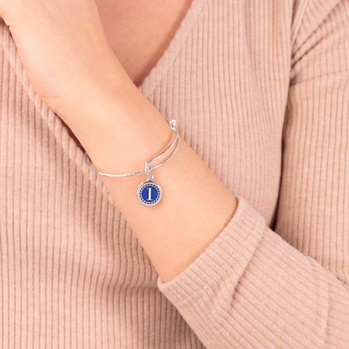 Number 5 Charm Bangle | Free, Variety, and Adventure
