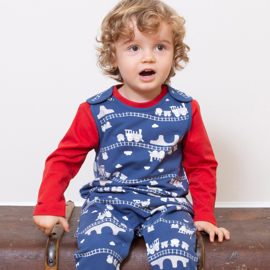 Choo choo train overalls: Size 6-9M