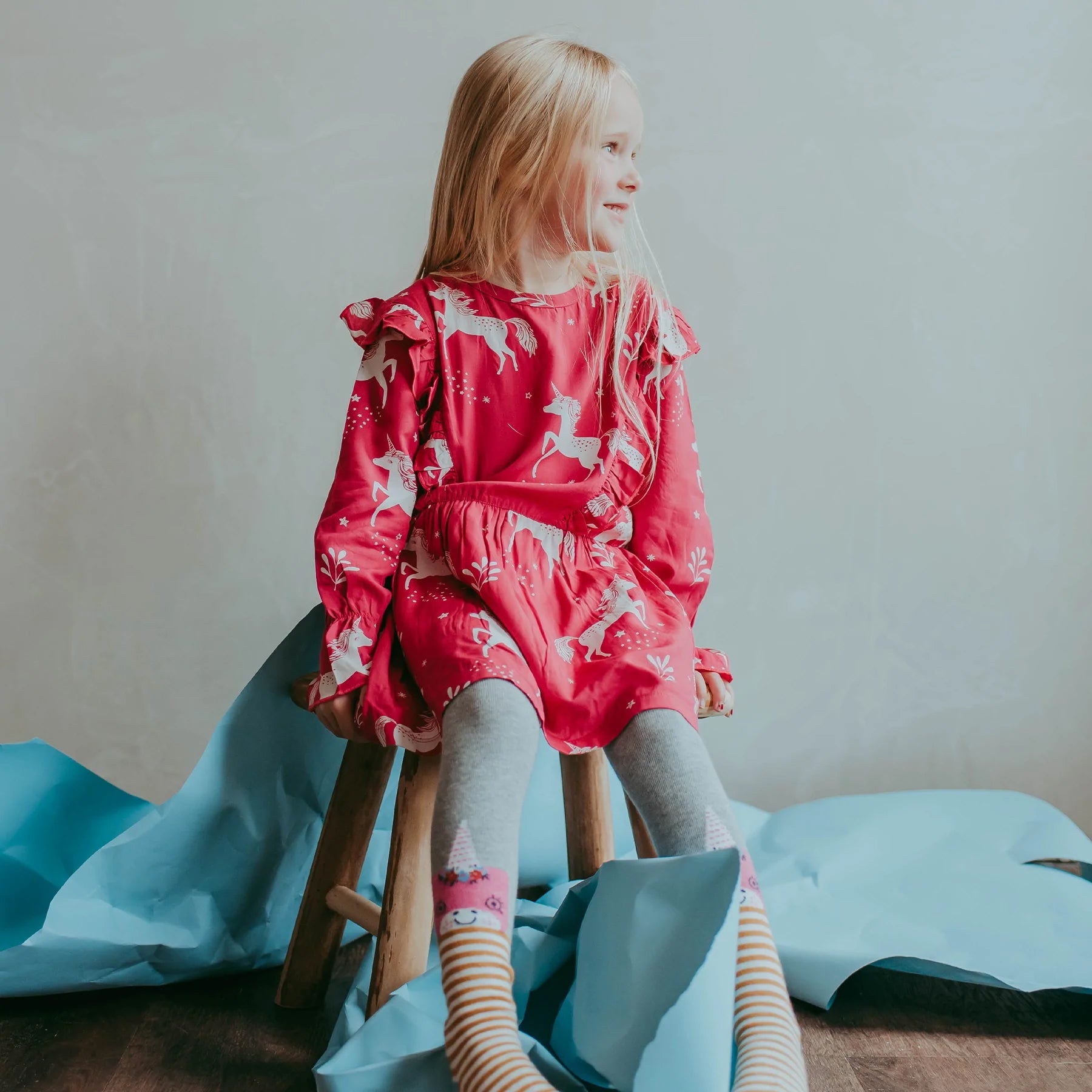 Unicorn viscose dress